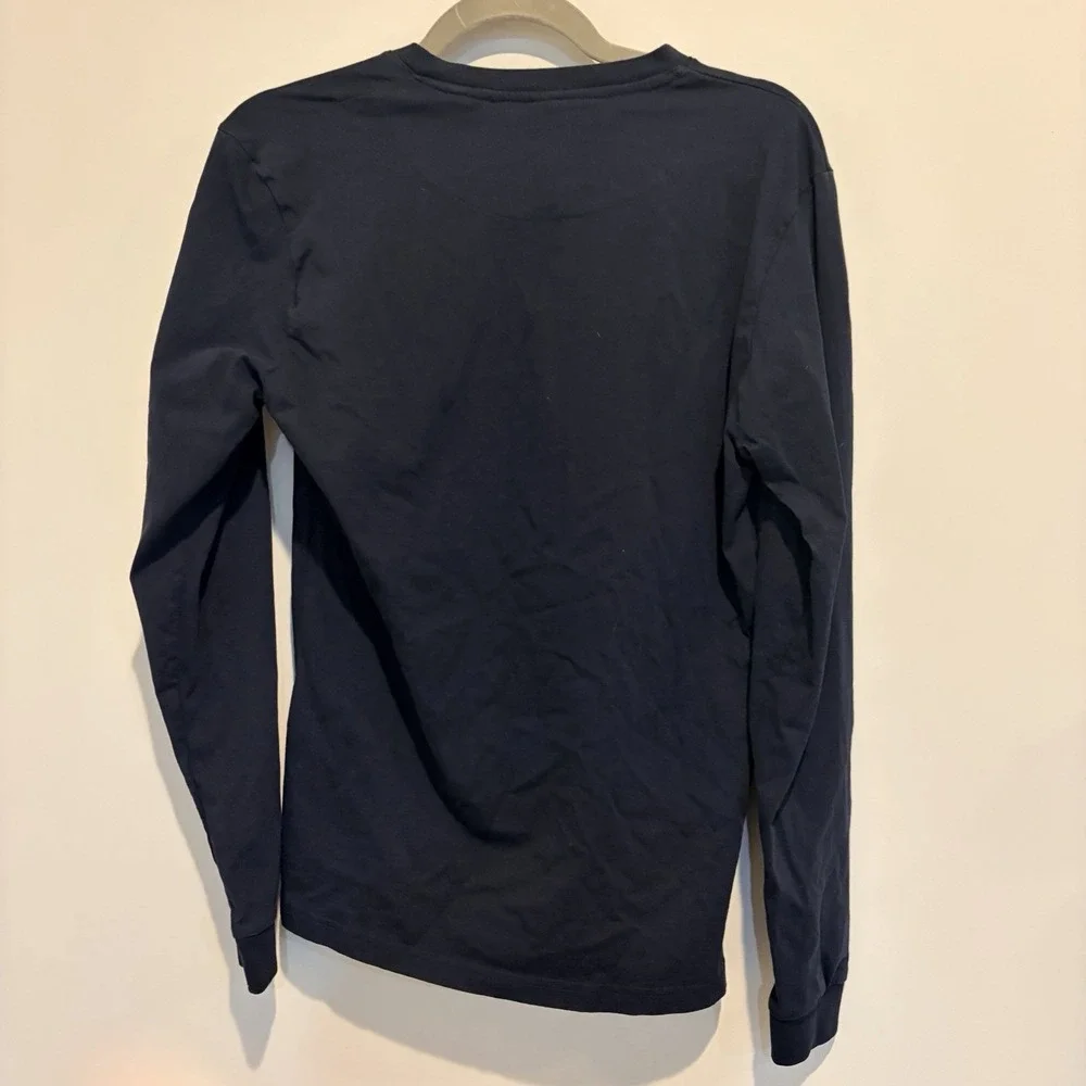 To The Market Aim High Squat Low Graphic Long Sleeve Tee Large Black And White - Picture 3 of 7